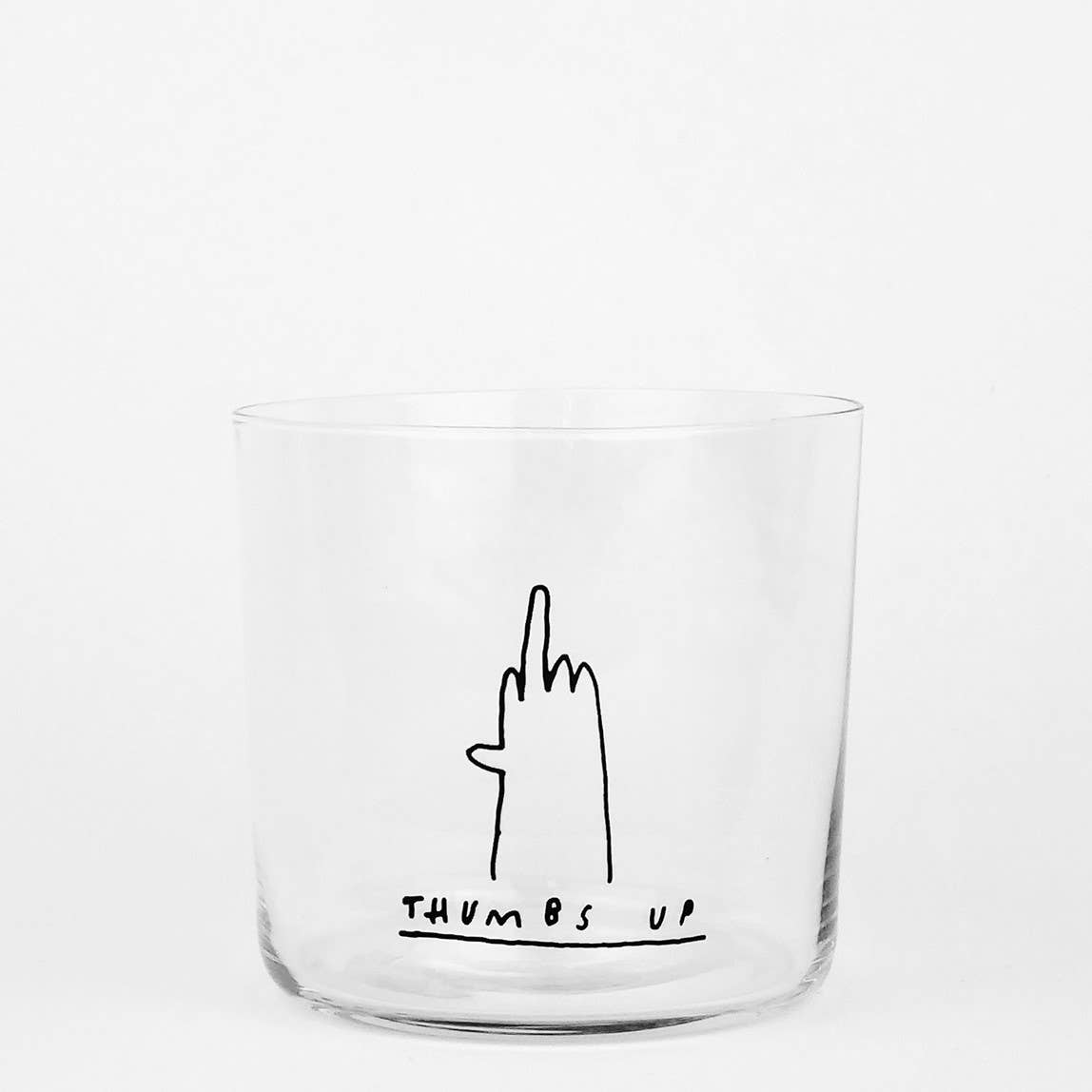 Trinkglas – Thumbs up - Designer Statement Glass