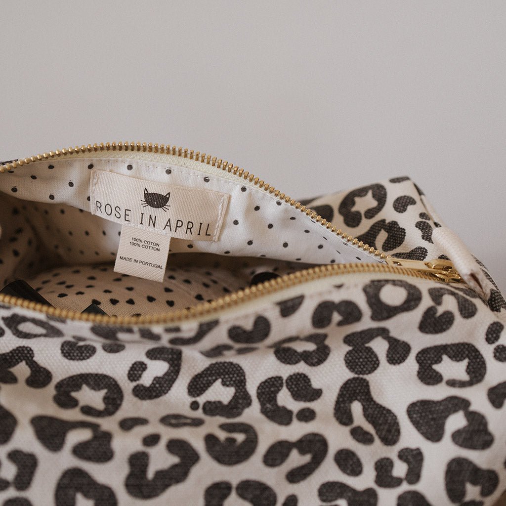 KOSMETIKTASCHE LEOPARD – GREIGE - lyllevenn