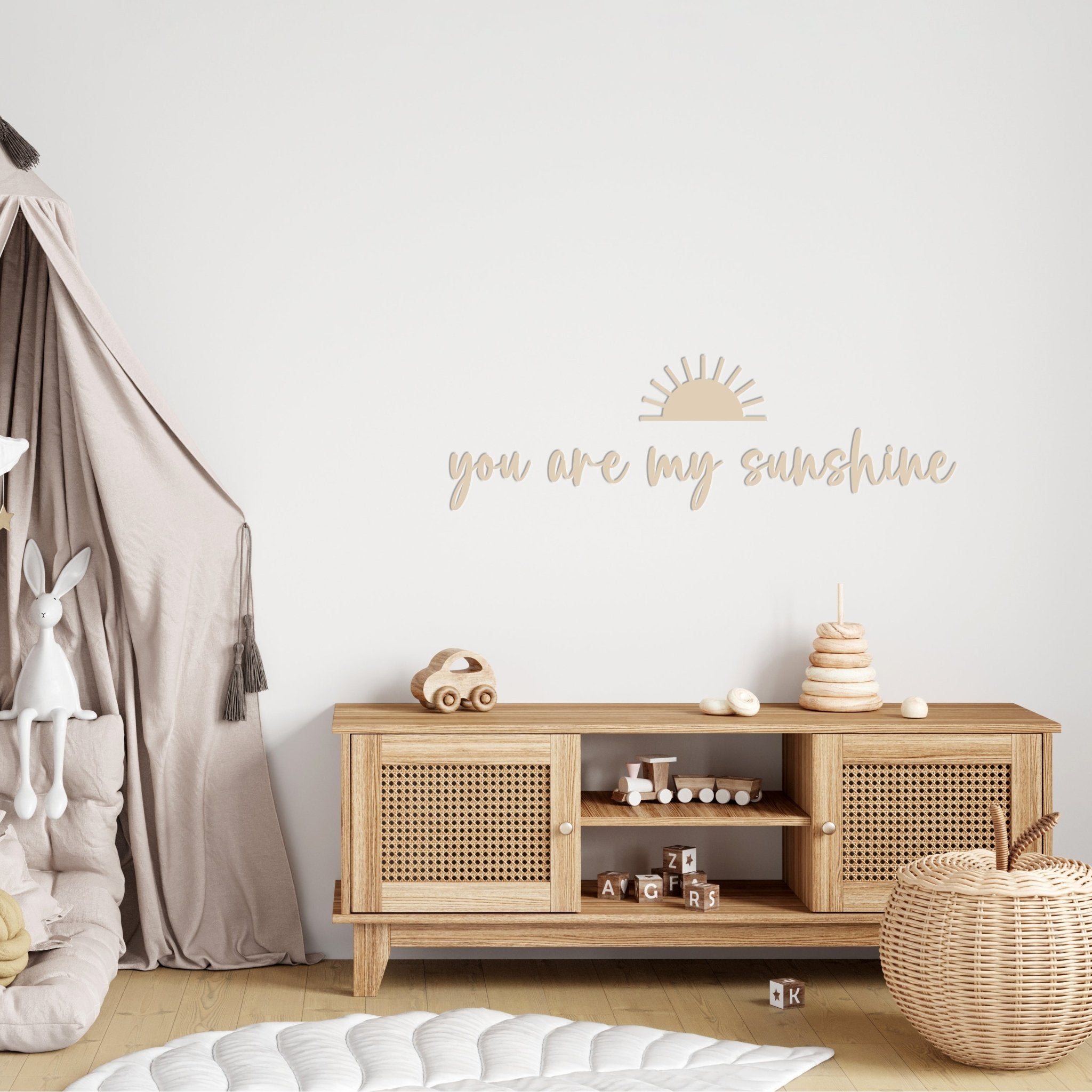 you are my sunshine - Wanddeko Kinderzimmer | 3D Schriftzug - lyllevenn-store